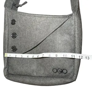 OGIO Charcoal Gray‎ Shoulder Wool Messenger Bag Boho Casual Crossbody Everyday thumbnail 7