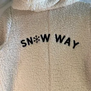 Aerie‎ Sherpa One Piece Pajamas Snow Way Fleece Hooded Onesie Cream White M NWT thumbnail 12
