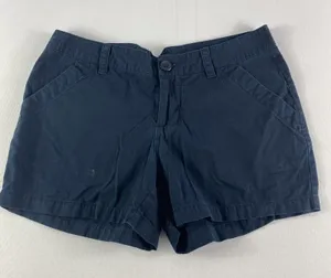 Columbia Shorts Womens 4‎ Black 4" Inseam Chino Cotton 30" Waist Hiking Ladies thumbnail 1