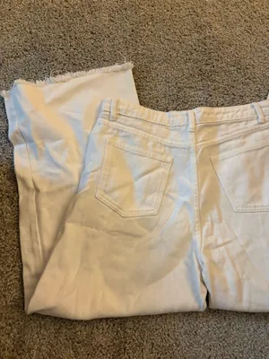 Shein Wide Leg White Jeans thumbnail 3