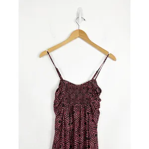 Urban Outfitters Veronica Midi Dress Size XS Ruched Geometric Smocked Back thumbnail 12