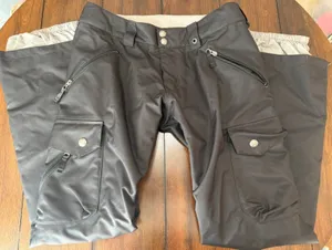 Burton Dryride Black Waterproof Insulated Snow Pants woman S Cargo Ski Snowboard thumbnail 1