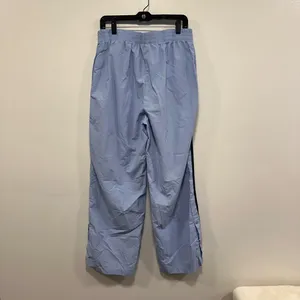 No Boundaries Light Blue Track wind Pants with Black Stripes 90s vintage retro size large! thumbnail 5