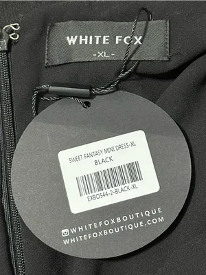 White Fox Boutique NWT Women’s Size XL Black Sweet Fantasy Halter Mini Dress thumbnail 11