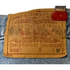 Levi's Womens Jeans 550 Relaxed Fit Tapered‎ Leg Silver Tab Denim Blue 12 Misses thumbnail 10