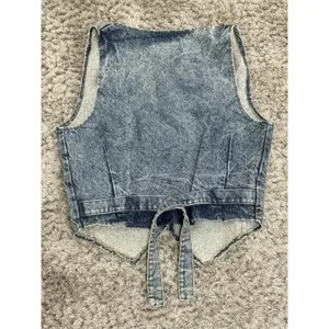 The Dean Group Vintage 90’s Acid Washed Denim Vest Women’s Size Large thumbnail 8