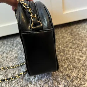 Daniella Bag Vintage Black Vegan Leather‎ Quilted Crossbody Chain Purse thumbnail 6