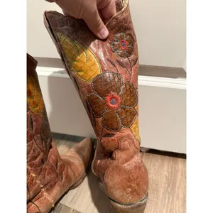 Corral Boots Women's Daisy Overlay Snip Toe Western Boot thumbnail 6