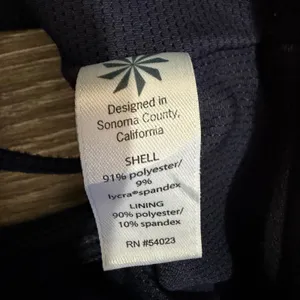 Athleta Womens Sports‎ Bra Size M Navy Blue Chevron Textured Strappy Back Gym thumbnail 6