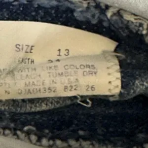 Vintage Wrangler High Waisted Mom Jeans Straight Leg Acid Wash‎ Pleated Size 13 thumbnail 10