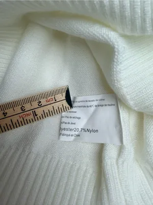 Zeagoo Womens Small White Mock Neck Sleeveless Sweater Vest Knit Top thumbnail 6