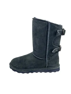 Bearpaw Clara Suede Winter Boots Navy Blue Size 10 Cozy Cabincore thumbnail 2