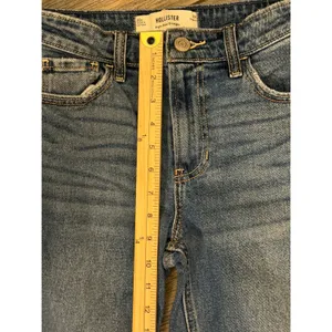 Hollister High-Rise Straight Leg Jeans Mid Rise 24/00 (24x29) Stretch Whiskering thumbnail 6