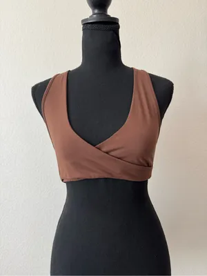 437 Women’s Brown Sports Bra Small thumbnail 3