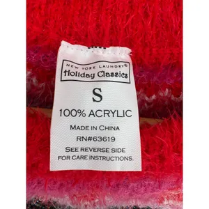 New York Laundry Holiday Classics Jingle Bells Sweater Small Red Christmas thumbnail 7