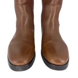 Tory Burch Riding Logo Embossed Leather Knee‎ High Boots Brown 10.5 thumbnail 6