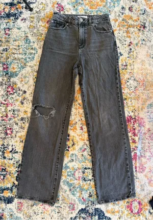 Garage Women's Black Wide Leg Flare Jeans thumbnail 1