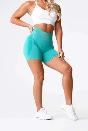 ✨NVGTN Turquoise Contour Seamless Sz Small Shorts✨ thumbnail 1