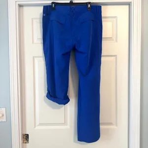 Fabletics Serena Wide Leg Convertible Cargo Pants XL Electric Blue thumbnail 5