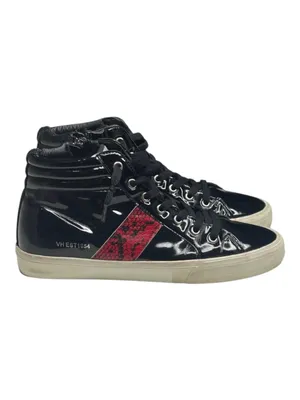Vintage Havana 𖠌 Snake Eye High Top Sneakers 𖠌 Faux Black Red Patent 𖠌 6.5M thumbnail 3