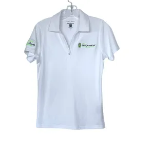 Pebble Beach White Company Logo Polo Short Sleeve Golf Top Womens Size Small thumbnail 8