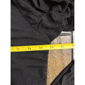 Good American Women Dress Size 7 black Jersey Slinky ruched *flaw see desc* thumbnail 3