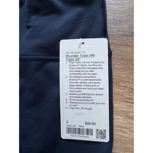 Lululemon Wunder Train High Rise 28” True Navy Size 2 NWT thumbnail 4