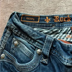 ROCK REVIVAL Skinny Lillian Denim Jeans Blue‎ 26 thumbnail 5
