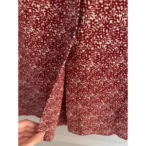 Sky and Sparrow Midi Red White Patterned Button Up Skirt Women's Sz 0 thumbnail 3