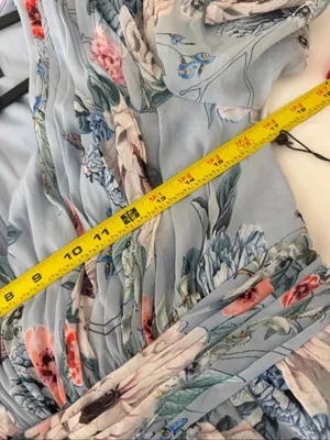 NWT Adrianna Papell Floral Print V-Neck Maxi Dress Size 8 thumbnail 7