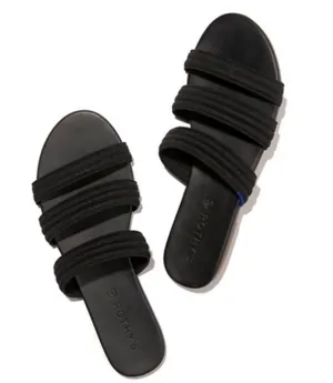 Rothy’s Black Triple Band Sandals Size 8 thumbnail 1