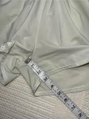 Nike Women's Athletic Shorts in Sage Green with White Waistband thumbnail 7