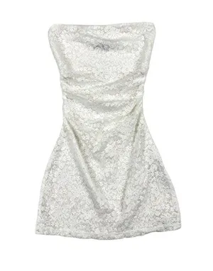 White Fox Boutique - "Work This Out" Lace Bolero Top Set in White thumbnail 2