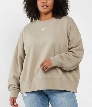 Nike Sportswear Phoenix Fleece Women's 2X Oversized Crew-Neck Sweatshirt DJ7667 thumbnail 1
