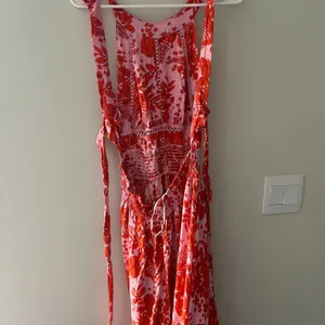 Anthropologie NWT Abel The Label ATL Rumi Candy Florals‎ Maxi Dress Halter Pink Orange S thumbnail 14