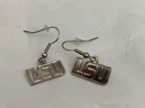 NWOT LSU dangle earrings thumbnail 1
