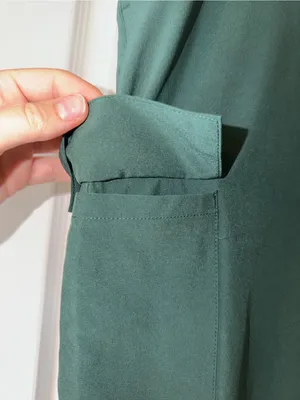 Women's Dark Green Cargo Jogger Pants/ scrub pants thumbnail 5