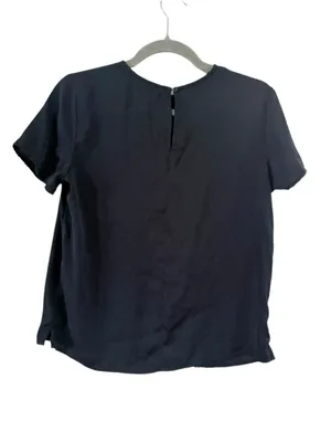 Women's Banana Republic Black Short Sleeve Blouse Size XS thumbnail 9