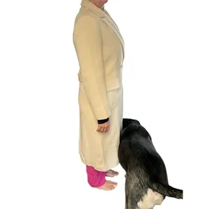 Pendleton Women's Long Wool Overcoat Beige Double-Breasted Size M Standa… thumbnail 12