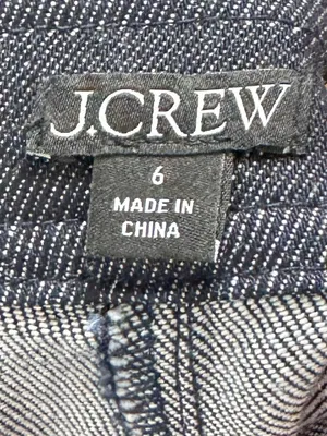 J. Crew Dark Indigo Blue Wash Wrap Mini Denim Skort 6 thumbnail 7