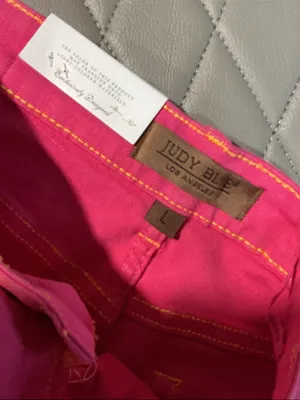 Judy Blue Vibrant Pink High-Rise Denim Shorts thumbnail 3