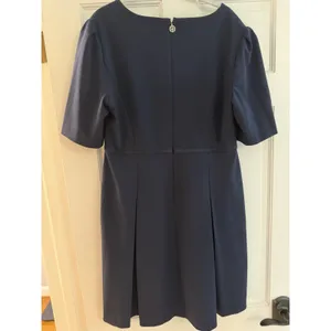 Tommy Hilfiger Women's Elbow Sleeve Fit & Flare Navy Blue Dress Sz 12 thumbnail 9