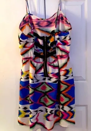 Wet seal colorful tribal dress thumbnail 2