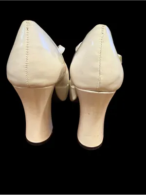 SPIRIT white platform Maryjane chunky heels women’s 9 Halloween costume shoes thumbnail 3