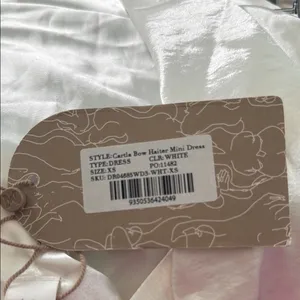 Meshki White Backless Dress thumbnail 6