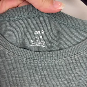 Aerie Cutout Ribbed Dress Knot Tie Green Women’s Size Medium Mini Lightweight thumbnail 4