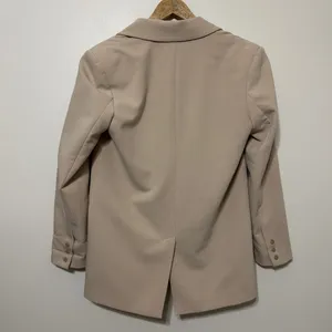 Abercrombie & Fitch Boyfriend Blazer Size Small in Light Brown Cream thumbnail 5