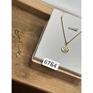 Spartina Gold Tone Paw Print Pendant Necklace With Crystal Accents thumbnail 3