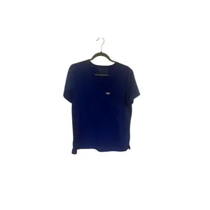 Women's FIGS Blue Short Sleeve V-Neck Scrub Top M thumbnail 4