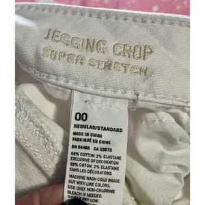 American Eagle jeans Size 00 White Stretch Denim Distressed Ripped Classic thumbnail 9